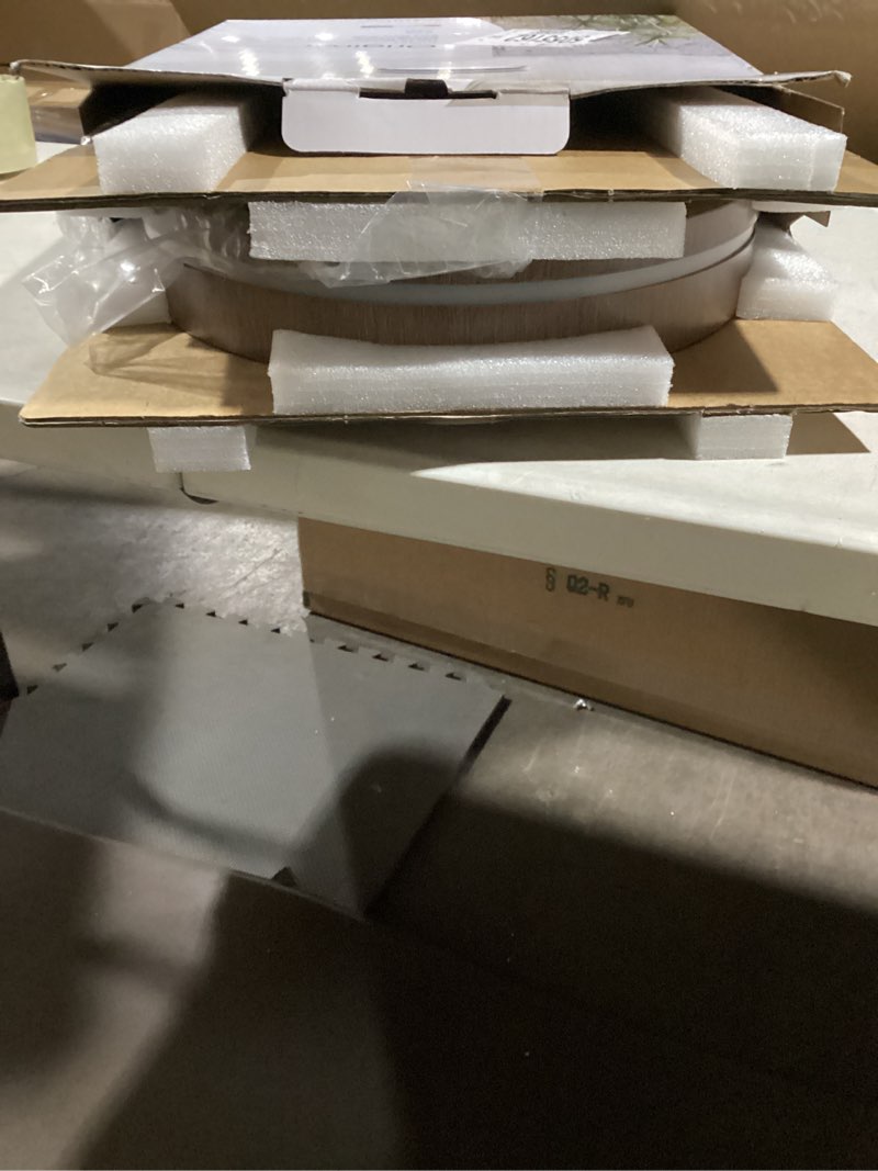 Origin12inch Wood Flush Mount Ceiling Light,Black Light Fixtures Ceiling Mount,Led Dimmable 3000K/6500K for Bedroom,Kitchen,Hallway,Entyrway,Laundry Room,24W 5CCT 2PK