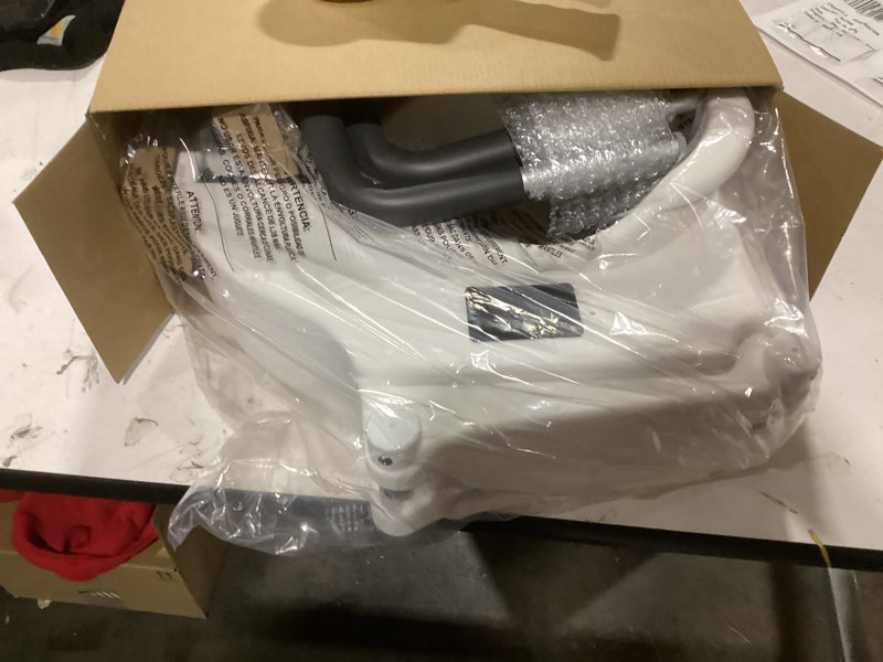 Condition photo showing Good Condition for Drive Medical 2-in-1 Raised Toilet Seat with Removable Padded Arms - Elevated Bathroom Safety Support - Secure Locking Attachment - Easy Height Assistance - Durable Plastic Construction Standard