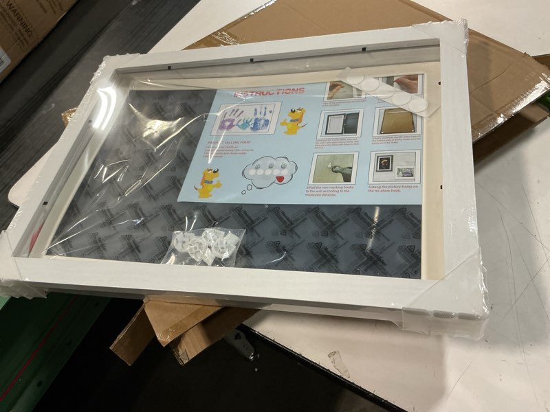 Condition photo showing New/Like New for KEDEMAS Kids Artwork Display Frame, 34 x 46cm Kids Art Frame, A3 Picture Frame Black Front Opening, 