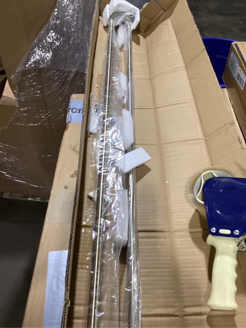 Condition photo showing New/Like New for 2 Pack Antique Bronze Disc Curtain Rods, 48-84 Inches Window Curtain Rod,Adjustable Room Darkening Drapery Rod with Aluminum Finials and Brackets,Wrap Around Design 48-84" & 2PCS Antique Bronze