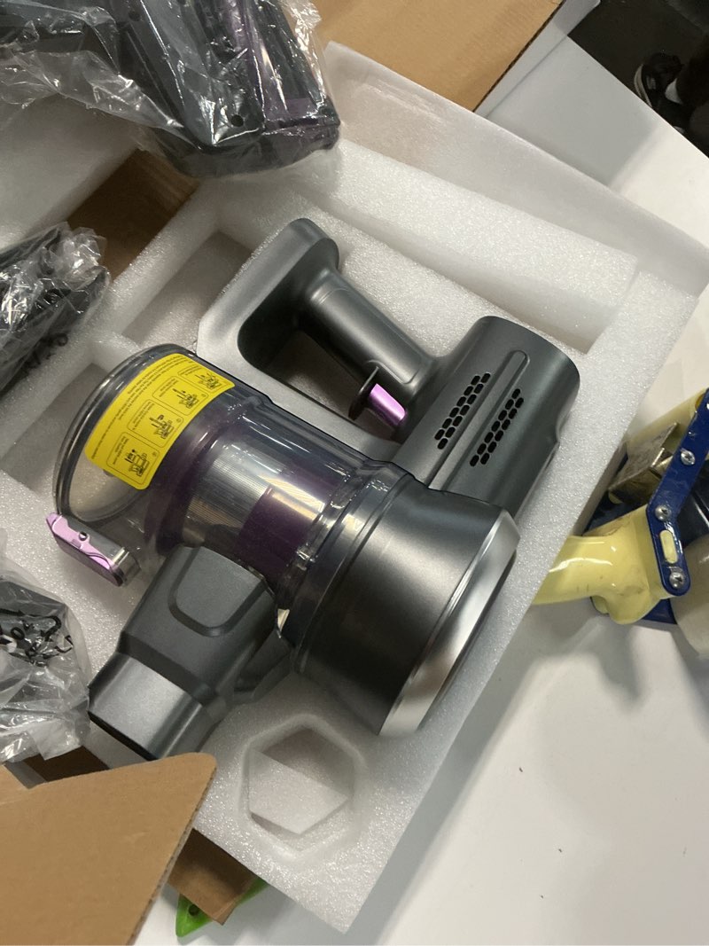 Condition photo showing Good Condition for Lubluelu Cordless Vacuum Cleaner, Stick Vacuum Cordless Rechargeable with Lightweight 235W Brushless Motor, Self-Standing and Handheld Design for Carpet, Hard Floor and Pet Hair (Purple)