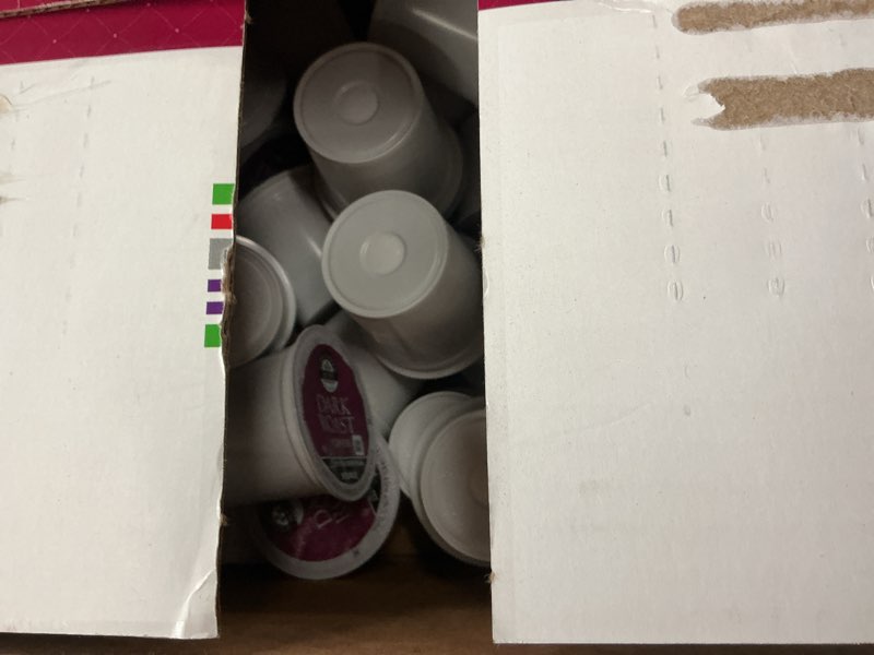 Condition photo showing Good Condition for (best by 06-17-27)executive suite coffee single-serve coffee k-cup pods, dark roast, carton of 70