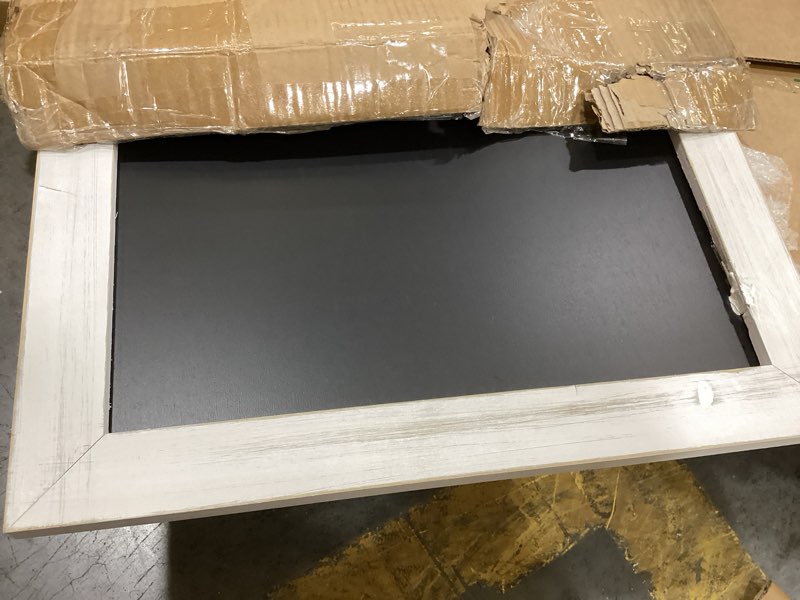 Condition photo showing Good Condition for glitzhome a-frame chalkboard sign 30"x20" wooden sandwich board easel sign outdoor standing wall chalkboard for restaurants, cafes, weddings(white)