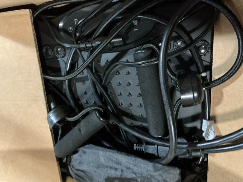 Condition photo showing Good Condition for Vibration Plate Exercise Machine, 130 Levels Full Body Workout Vibrating Plate for Lymphatic Drainage Weight Loss, 450 Lbs Capacity Shake Fitness Platform with Resistance Bands Bluetooth for Women Men