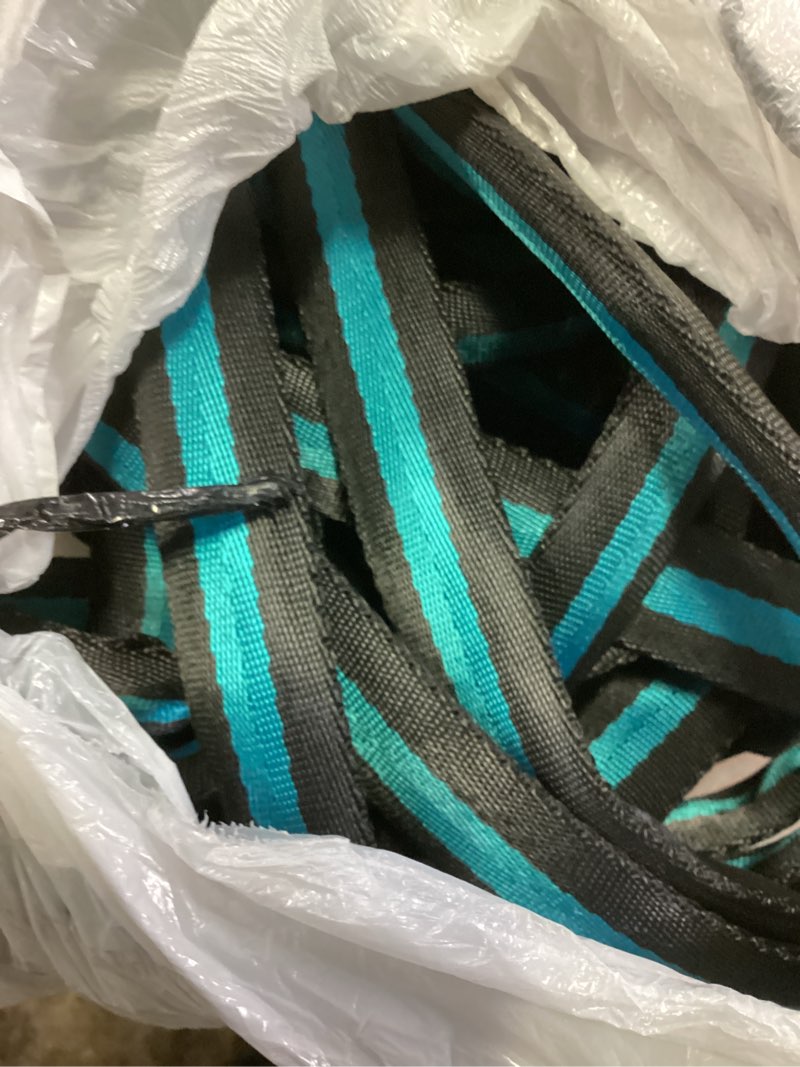 Condition photo showing Good Condition for 100ft garden hose, kink-free non-expandable flexible water hose with 10-pattern spray nozzle, lightweight leakproof flat hose with 3/4” solid brass connector for yard, lawn & outdoor use 100ft blue