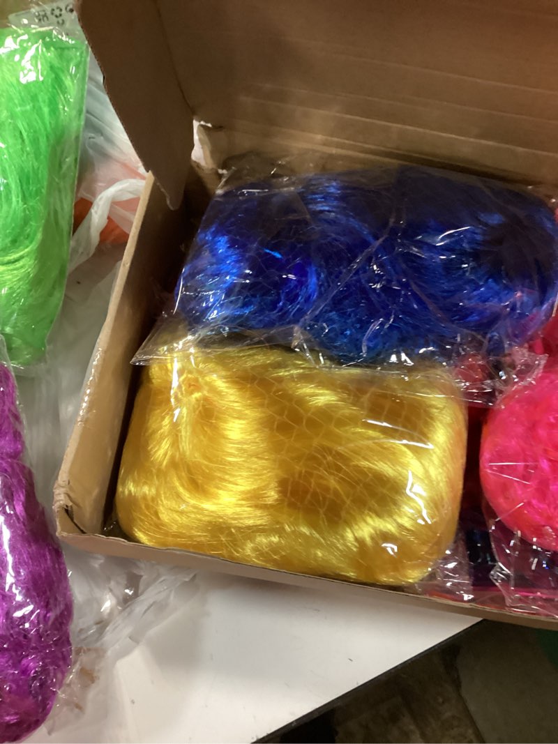 Condition photo showing New/Like New for bouiexye 7 pieces colorful long curly wigs wavy party wigs curly cosplay costume wig for women party décor bachelorette