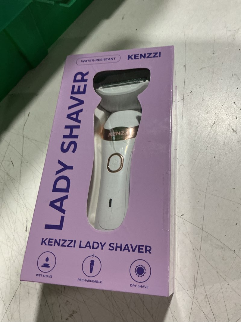 Condition photo showing Good Condition for kenzzi lady shaver rechargeable electric shaver for women, wet & dry use, water-resistant, contouring head