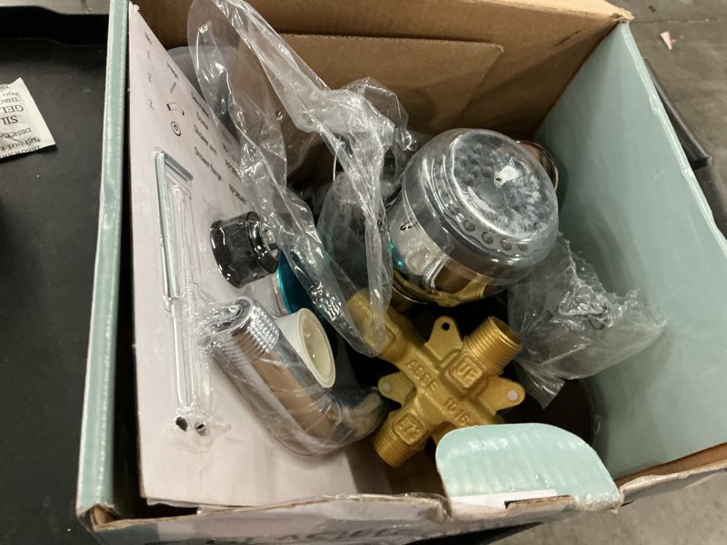 Condition photo showing As Is for glacier bay aragon single-handle 1-spray tub and shower faucet in chrome