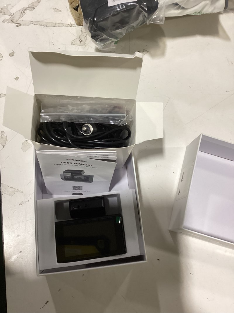 Condition photo showing New/Like New for 4k+2k dash cam front and rear, dash camera for cars 2 channel, 64gb card included, 5.8g/2.4g dual wifi, built-in gps, night vision, wdr, 170°wide angle, g-sensor emergency lock, 24h parking monitor