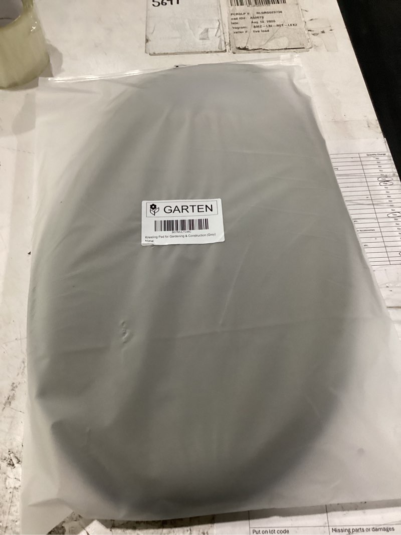 Condition photo showing New/Like New for comfortable kneeling pad for scrubbing floors, gardening & construction - kneeling - multi-use and light neoprene fabric - memory foam - color grey - stylish and unique design
