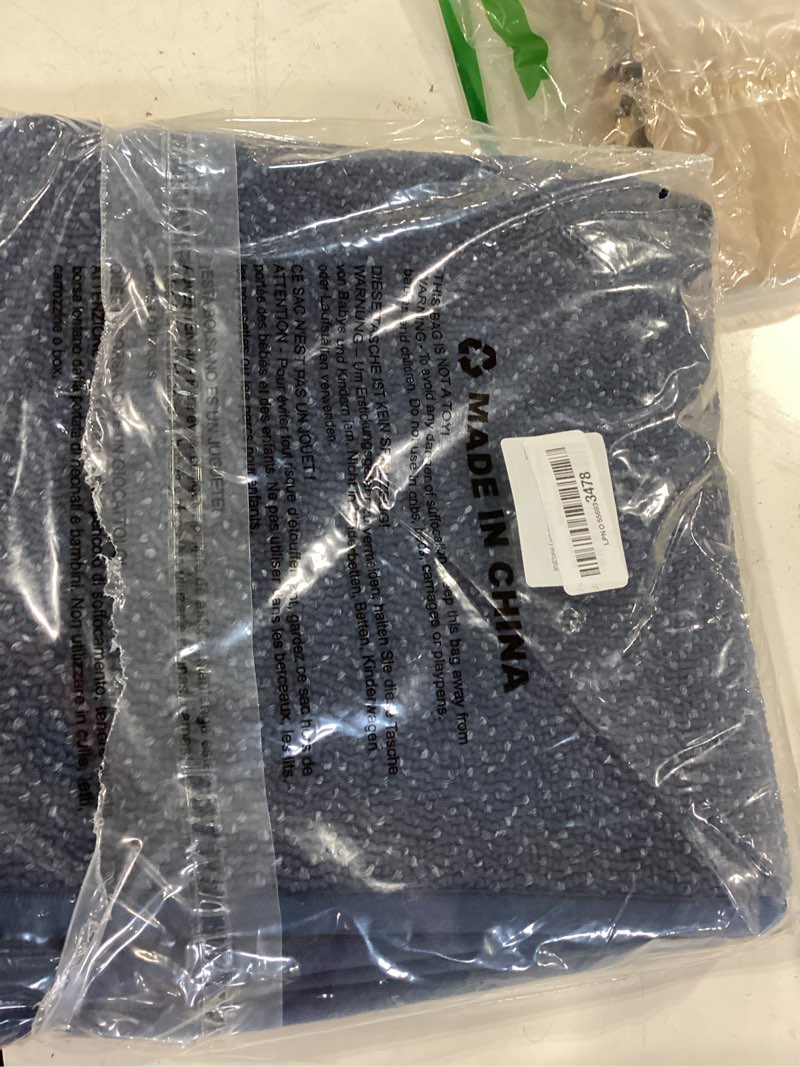 Condition photo showing As Is for cosy homeer-door-mat 24"x36" non slip absorbent entryway rugs dirt trapper doormats washable entrance mats low pile welcome floor mat for front back door and entry mats,navy blue navy blue 24inx36in
