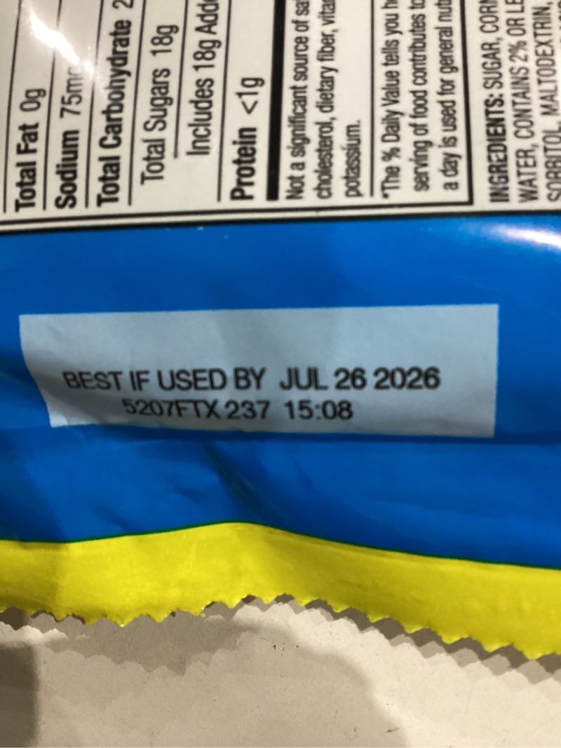 Condition photo showing New/Like New for Lemonhead Ropes, Candy, Lemon, Tart and Citrusy, Soft and Chewy, 9 oz 1 Count (9 oz)