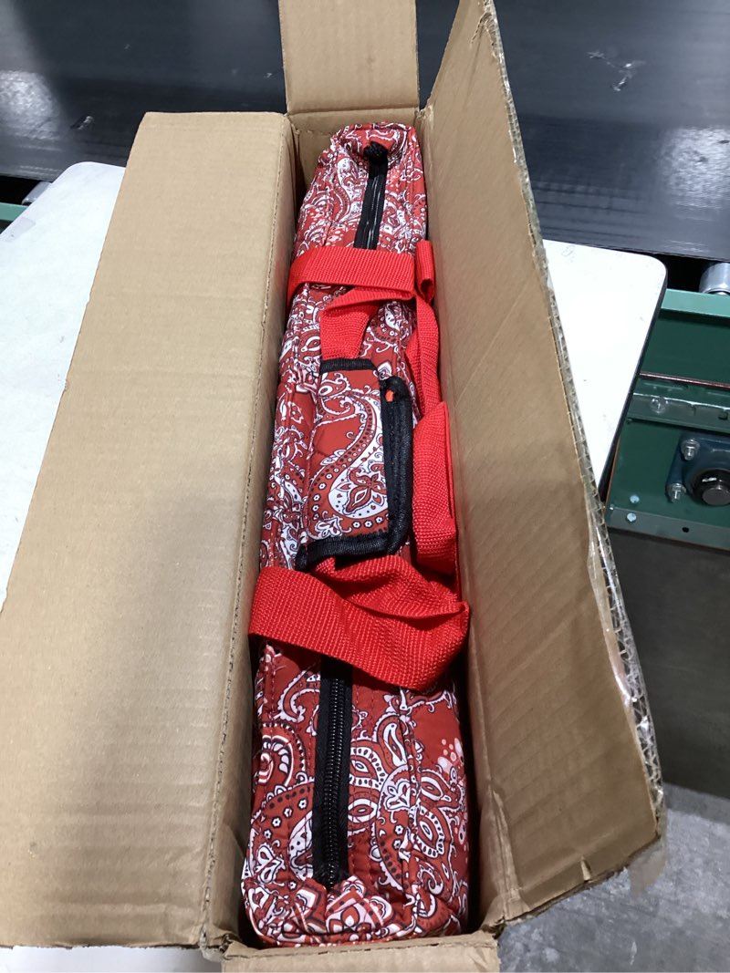 Condition photo showing Good Condition for American Mahjong Game Set, 166 White Tiles, 4 All-in-One Color Rack/Pushers, Complete Mahjong Tile Set Red Printed Carrying Bag