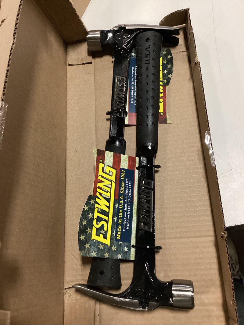 Condition photo showing New/Like New for estwing ultra series hammer - 19 oz rip claw framing hammer with smooth face & shock reduction grip - eb-19s smooth face 19 oz 2pack