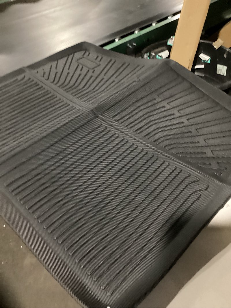 Condition photo showing As Is for freemotor802 compatible with 2014-2022 chevrolet trax 2013-2022 buick encore trunk mat, black 3d rear carpets liner protection tpe thermo plastic elastomer all weather boot tray cover protector pad