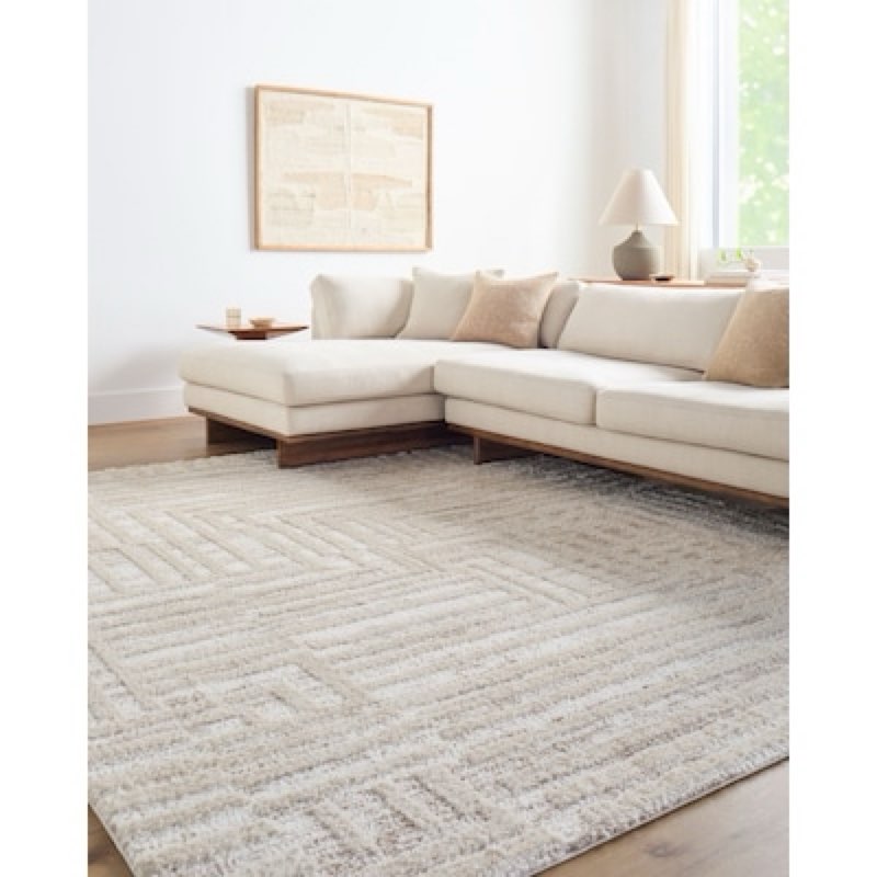  origin 21 alabaster stone 8 x 10 (ft) loomed polyester neutral rectangular indoor rug