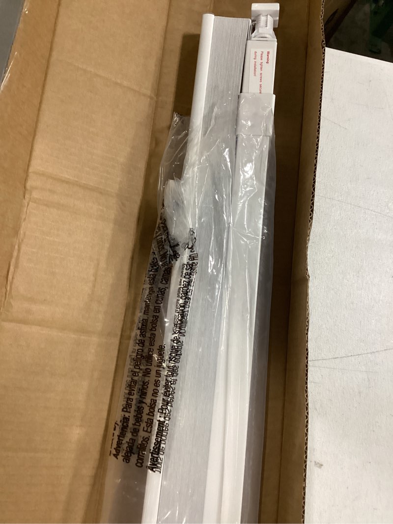 Condition photo showing New/Like New for lazblinds cordless cellular shades, no tools no drill blackout honeycomb shades pleated blinds for windows, 34'' w x 48'' h, silver white blackout-silver white 34'' w × 48'' h