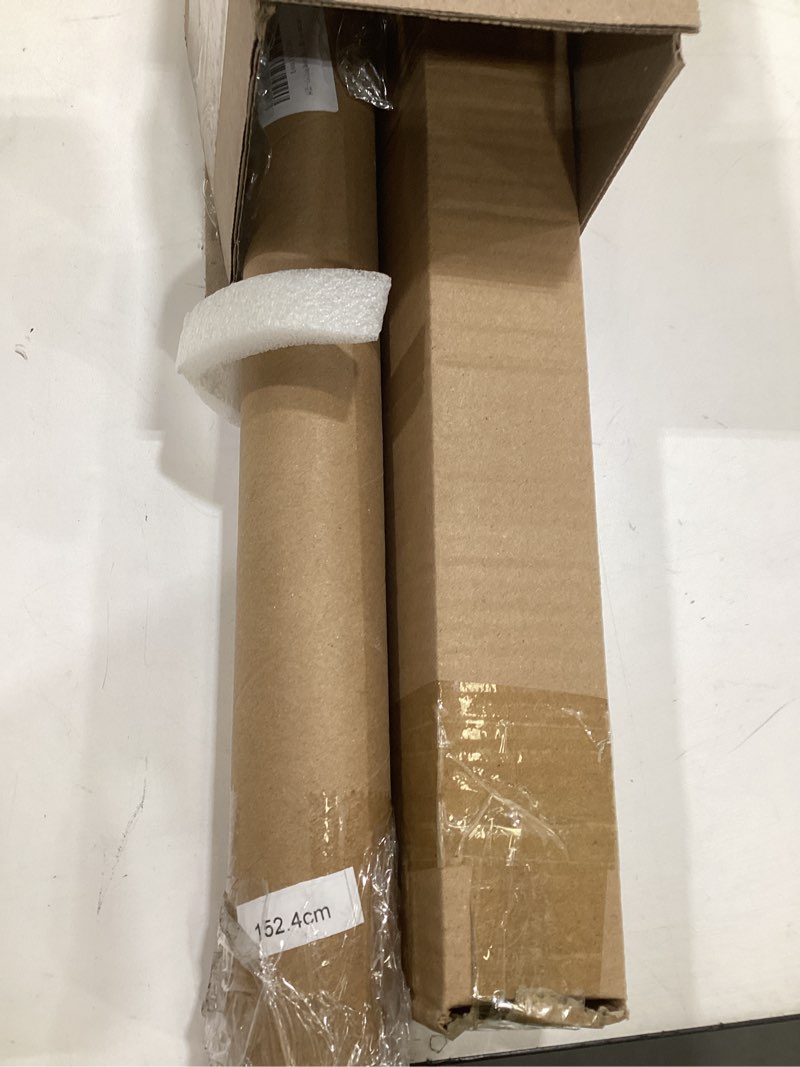 Condition photo showing As Is for white recessed ceiling curtain track 5'/ 7'/ 10'/ 12'/ 14', ultra-thin silent aluminum curtain rail for bedroom room/bay window/hotel - drop ceiling hidden curtain tracks (without curtains & hooks) 5ft