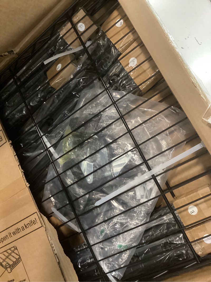 Condition photo showing Good Condition for p4 plus rolling clothes rack heavy duty, clothing racks for hanging clothes, free standing garment racks with wheels, portable closet rack 45''w × 20.5''d × 80.5''h, max load 570 lbs, black black p4 plus