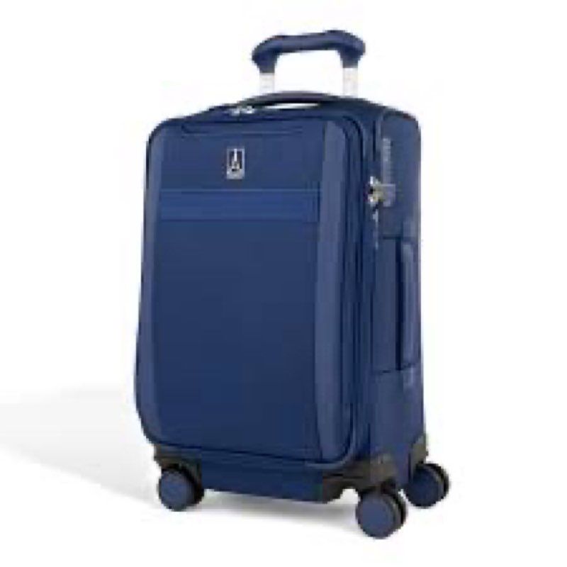 Travelpro VersaPack+ Lightweight Softside Expandable Carry on Luggage, 8 Spinner Suitcase, TSA Lock,
