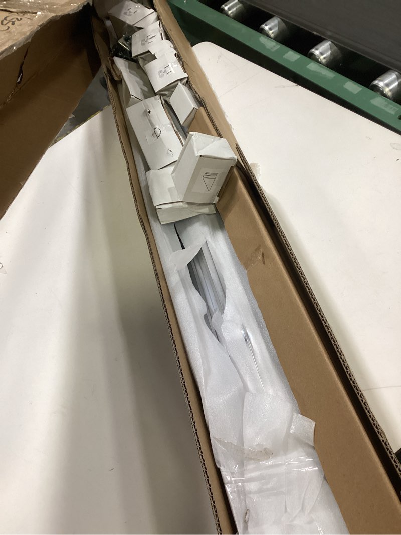 Condition photo showing Good Condition for JUBEST Bypass Door Hardware 60", Aluminum Sliding Closet Door Hardware Set with Finger Pull Included, Smoothly and Quietly, for 2 Door System, Fit Door Thickness 1 3/8" or 1 3/4", Easy to Install 5 Feet