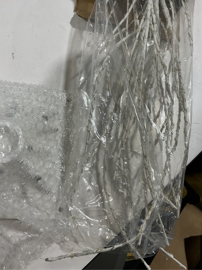 Condition photo showing As Is for Birchlitland LED Birch Tree 4FT 200L Warm White Fairy Lights, Lighted Trees for Indoor Outdoor Home Thanksgiving Christmas Holiday Decoration Birch 4ft