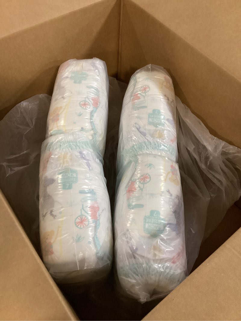Condition photo showing New/Like New for Pampers Diapers - Cruisers 360 - Size 7, 88 Count, Babyproof up to 100% Leakproof Pull-On Diaper Size 7 88