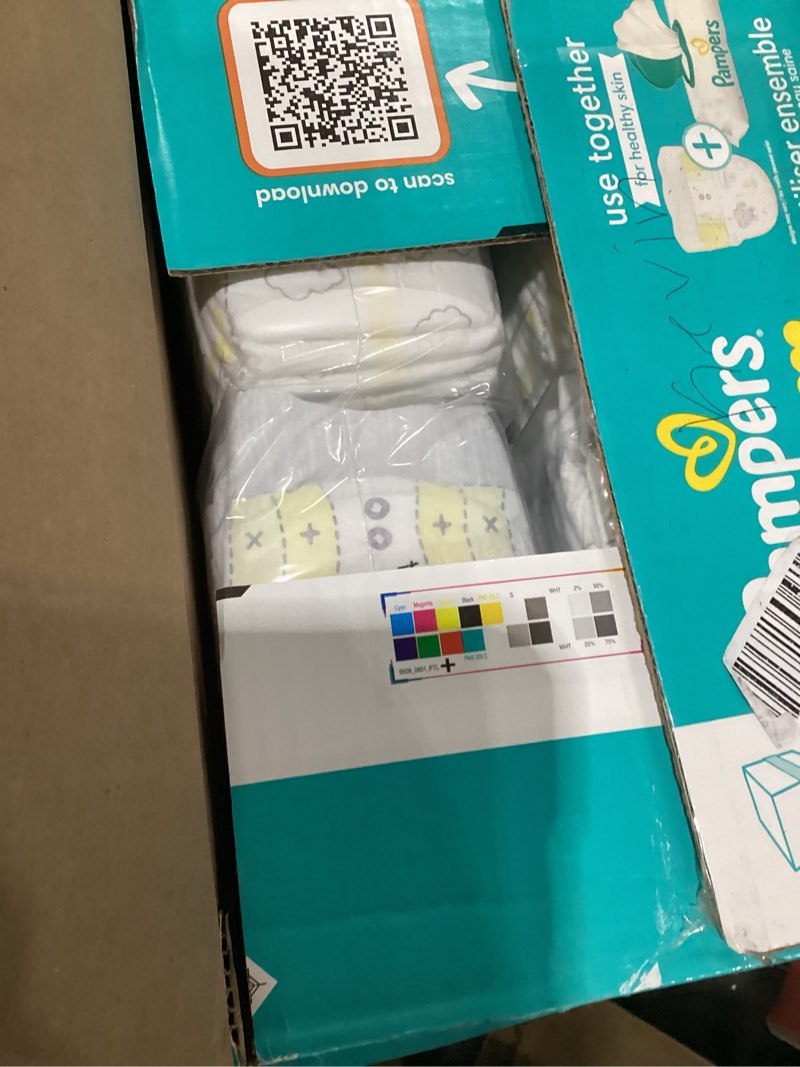 Condition photo showing New/Like New for pampers swaddlers diapers, size 0 (up to 10 lbs), 140 count, absorbent, keeps baby dry and comfortable, skin safe disposable baby diaper (packaging may vary) newborn 140