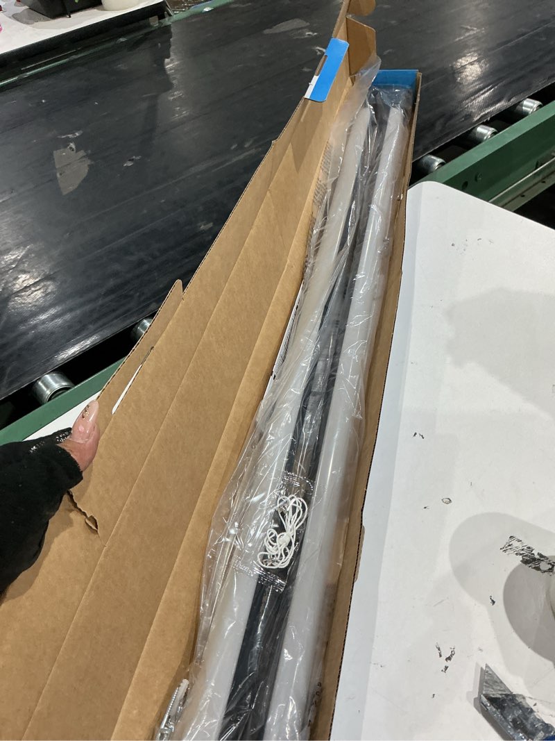 Condition photo showing Good Condition for utilitech 4-ft 7000-lumen black led flush mount garage shop light