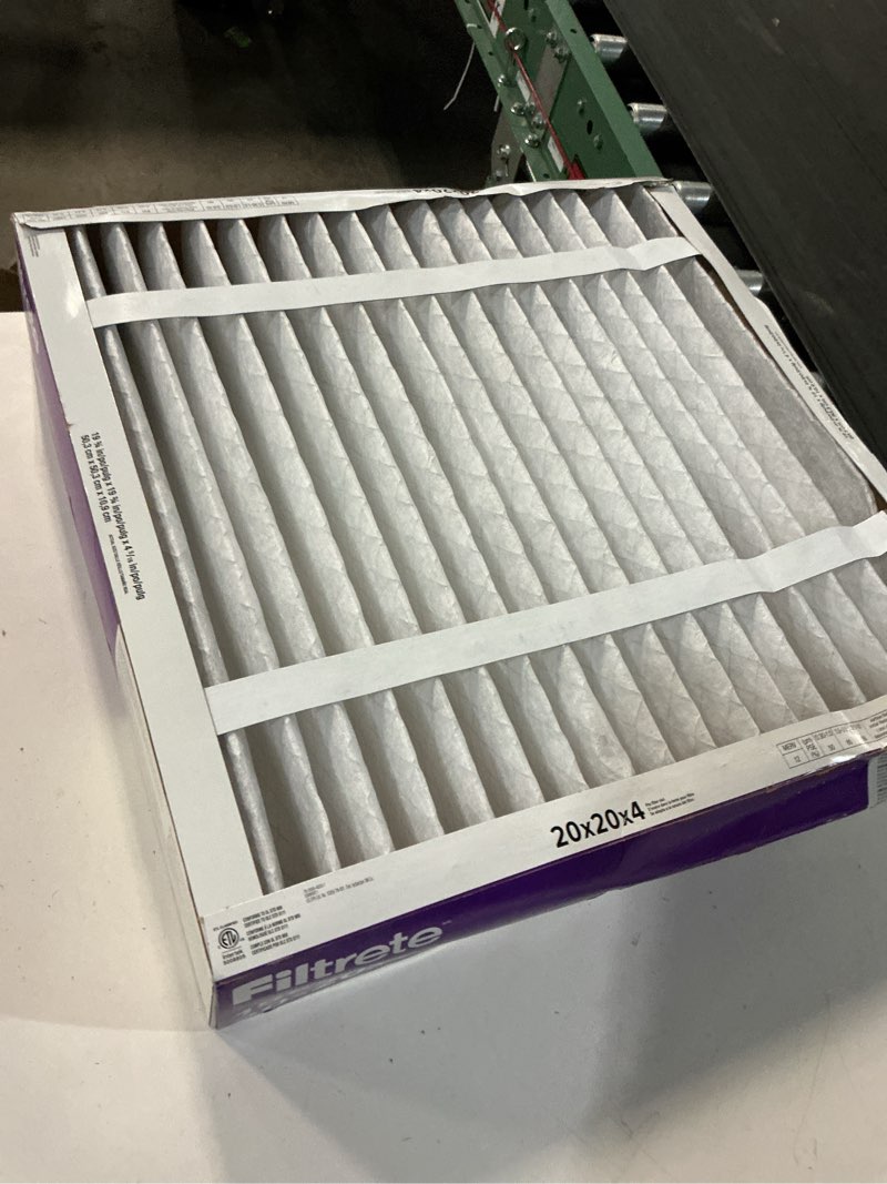 Condition photo showing Good Condition for ( 1 pack)filtrete 20 x 25 x 4 inch air filter merv 12, mpr 1550 certified for asthma and allergies, 1 pack,  fits honeywell and aprilaire hvac filters for air boilers