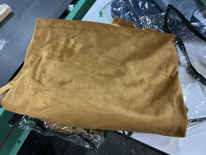 Condition photo showing Good Condition for PRIMROSE Taupe Curtains 84 inch for Living Room,2 Panels Polyester Velvet Drapes Blackout Rod Pocket Back Tab Window Treatment Room Darkening Decorative Thick Curtains for Bedroom Taupe 52"W x 84"L (Pack of 2)