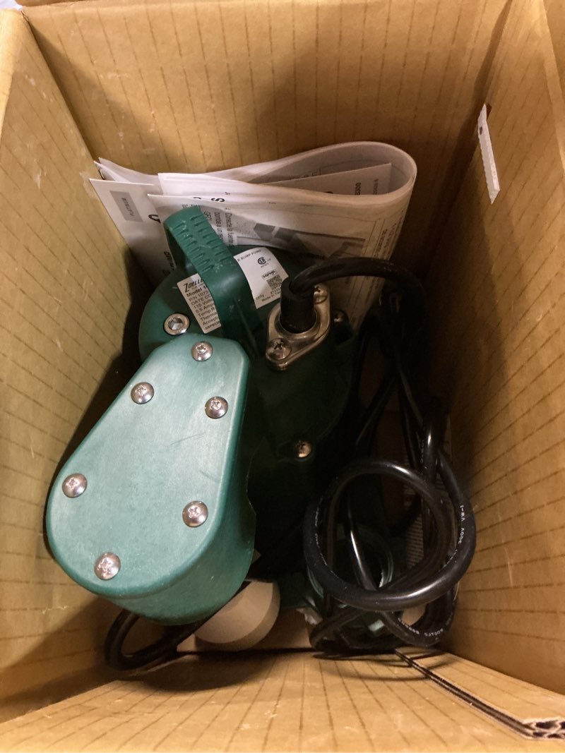 Condition photo showing Good Condition for zoeller sump pump 1/3hp 2520gph