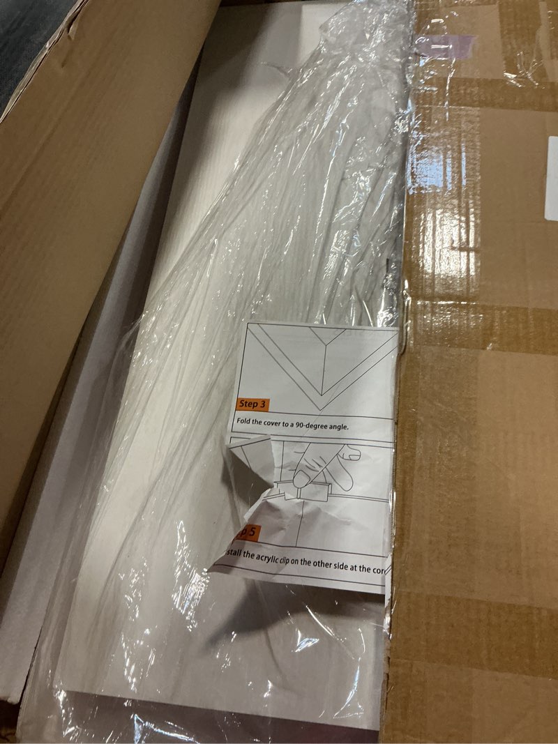 Condition photo showing New/Like New for Wire Rack Covers for Shelves, 30 * 16 inch Wires Shelf Ccover, Shelfs Covers for Wire Shelving, Easy to Cut Install Wires Shelf 0.31-inch Thick Moisture Durable Shelfs Liner for Kitchen, Pantry White White 30W x 16D
