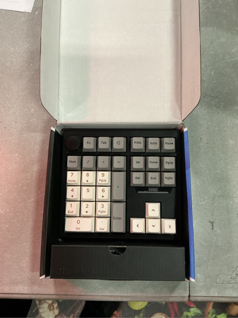 Condition photo showing Good Condition for epomaker th33 wireless mechanical numpad w/arrow keys & knob, bt/2.4g/usb | hot-swap numeric keypad, rgb backlit, pbt keycap, via programmable, creamy switch, gasket number pad for pc laptop desktop