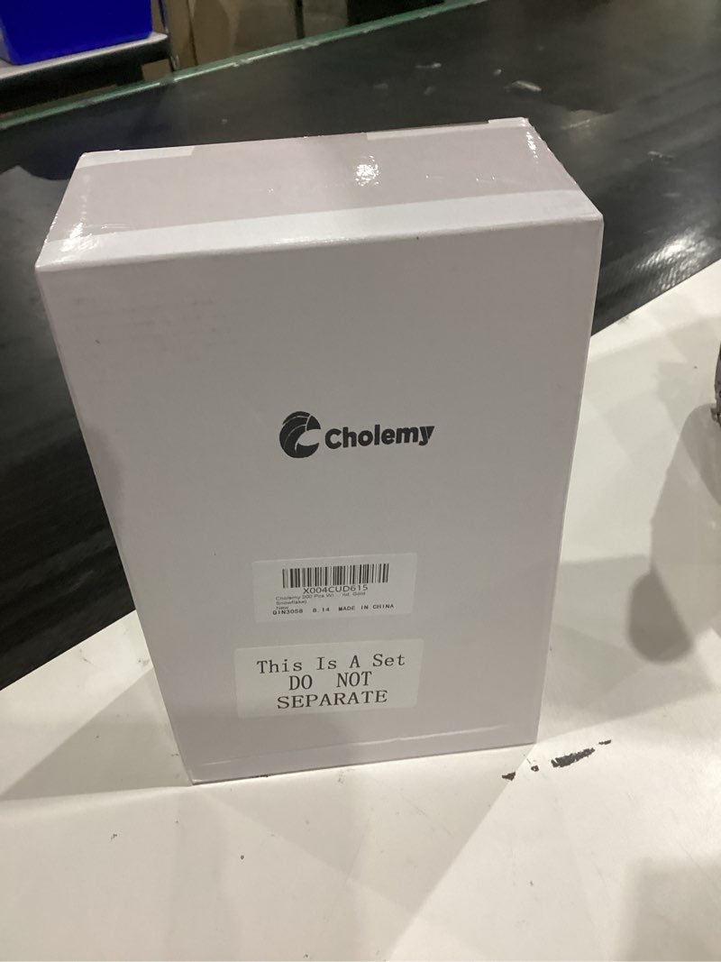 Condition photo showing New/Like New for Cholemy 200 Pcs Winter Kraft Treat Bags Snowflake Gift Bags with Sealing Stickers Holiday Small Paper Goodie Favors for Winter Holiday Party(Pink Background, White Snowflake)