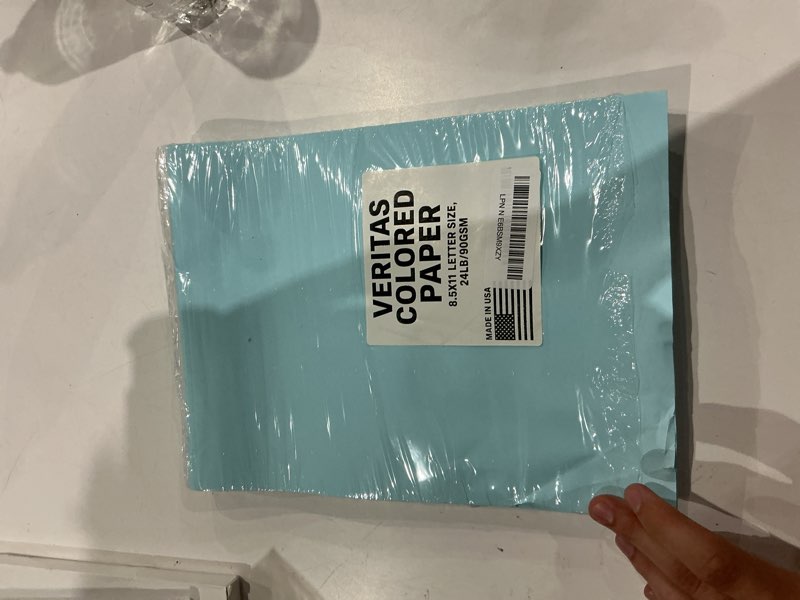 Condition photo showing Good Condition for veritas color copy paper,multi-purpose paper,colored printer paper 8.5” x 11”, 24 lb / 90 gsm,blue,200 sheets (1 reams)?made in usa