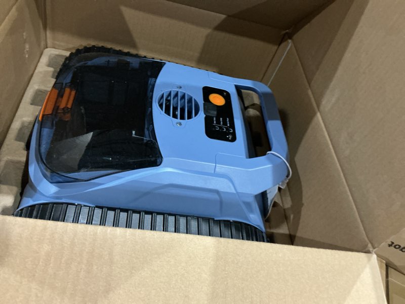 Condition photo showing Good Condition for sat20 pro robotic pool cleaner for inground pools, ai sonar smart navigation, cordless, 180-mins battery life, blue (pale blue)
