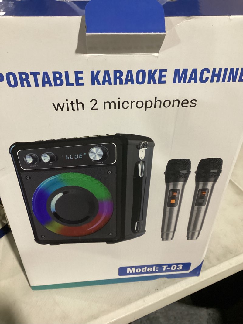 Portable karaoke machine