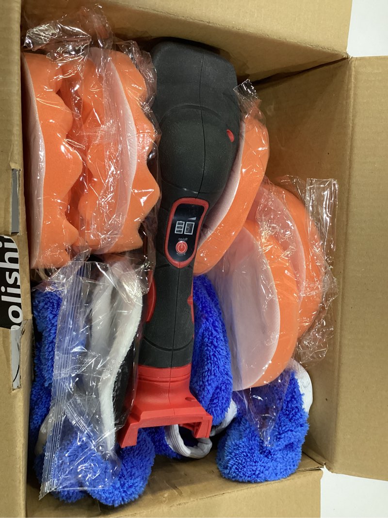 Condition photo showing New/Like New for cordless buffer polisher kit for milwaukee 18v li-ion battery.6-inch orbital buffer polisher with 8 variable speed with 25pcs polishing accessories, for car polishing/waxing (tool only) for milwaukee battery