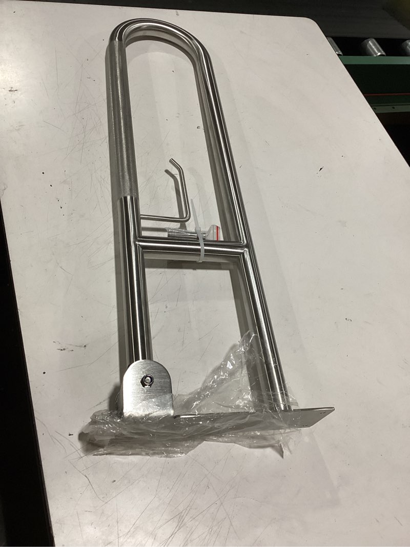 Condition photo showing Good Condition for 29.5 INCH Stainless Toilet Safety Rails,Disabled Flip-Up Bathroom Grab Bar with Paper Holder,Toilet Handrails Hand Grips Handle Shower Assist Aid, WochiTV Handicap Grab Bars for Elderly 29.5 In Toilet Grab Bar