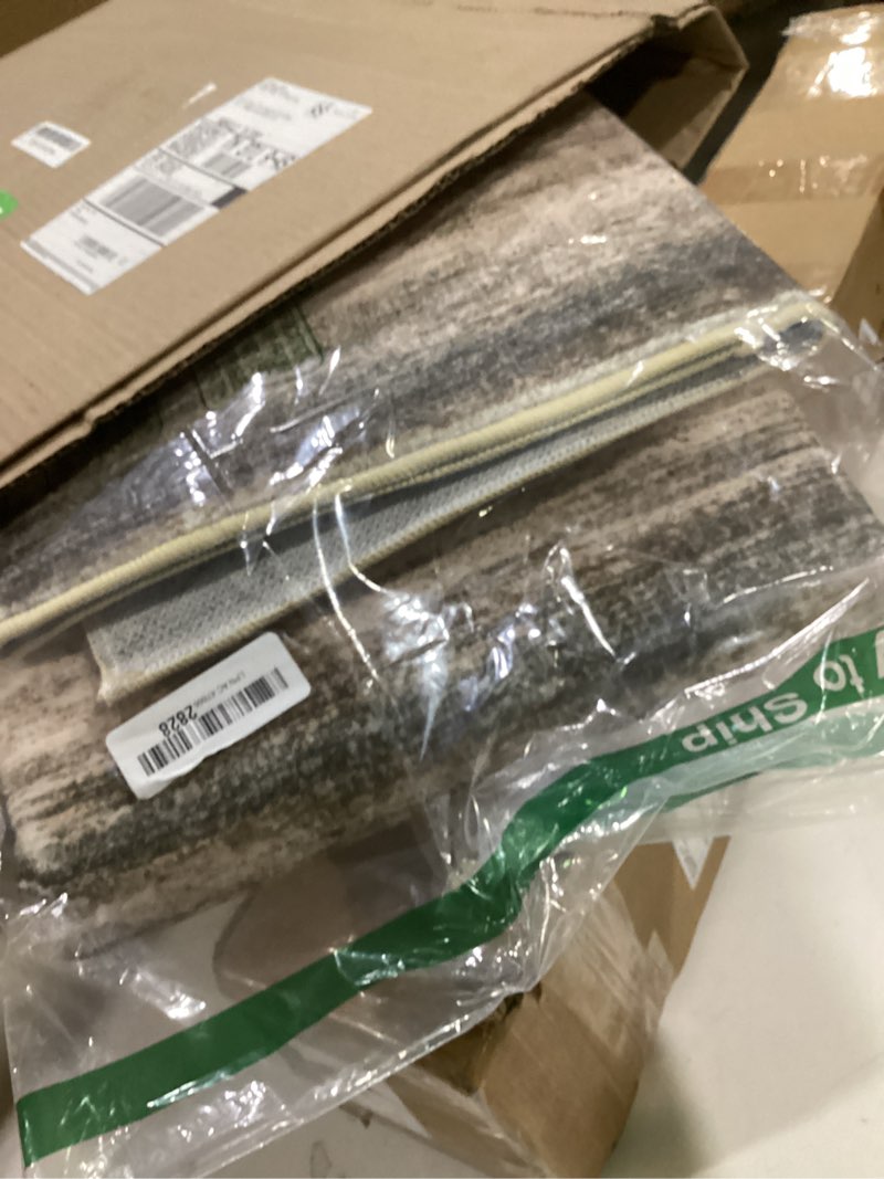 Condition photo showing Good Condition for kozyfly modern abstract 3x5 large entryway rug non-slip washable area rug, black grey throw rugs indoor mat for high-traffic door entrance, kitchen, laundry, nursery, bedroom, living room 3' x 5' (rectangular) black white grey green