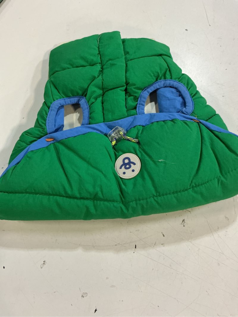 Condition photo showing Good Condition for (size:s)oodles green quilted puffer bubble hem fall dog jacket, small