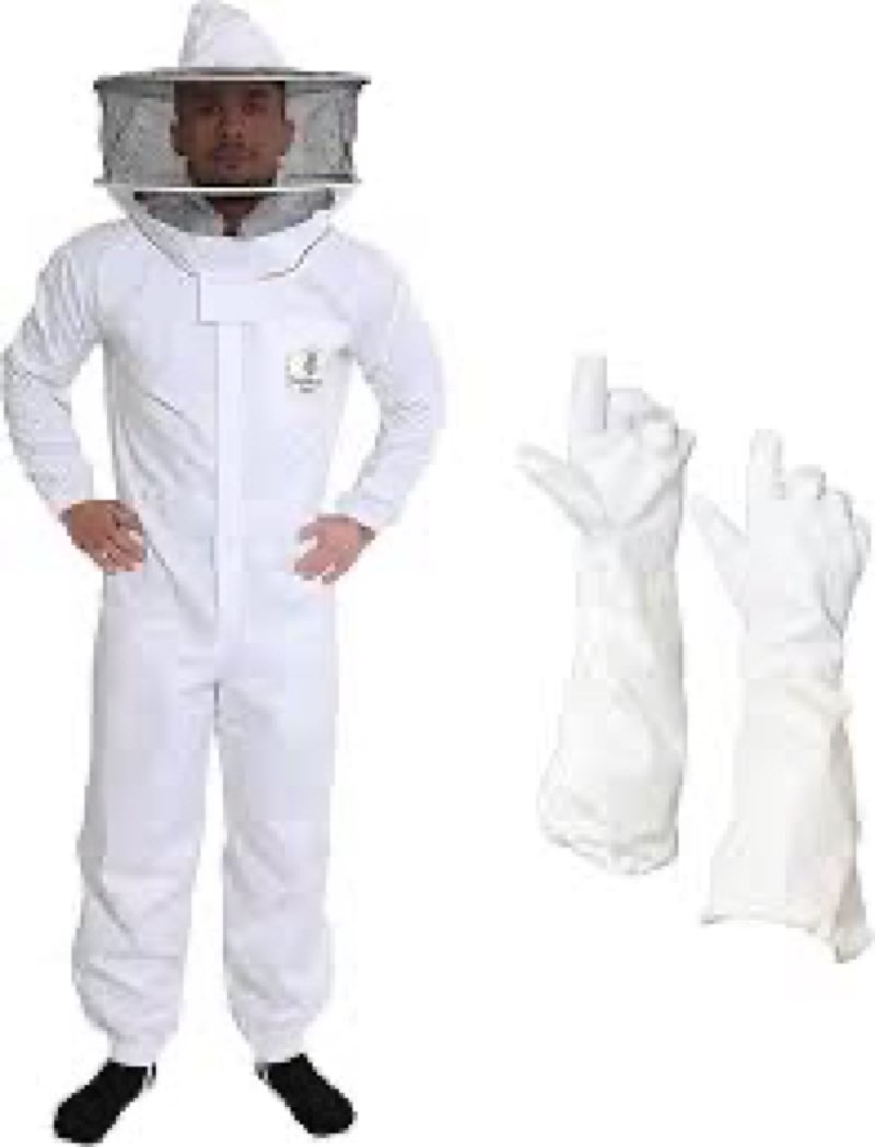 Professional Bee Suits for Men & Women with Round Veil, Beekeeping Suit with Ventilated Glove, Beeke