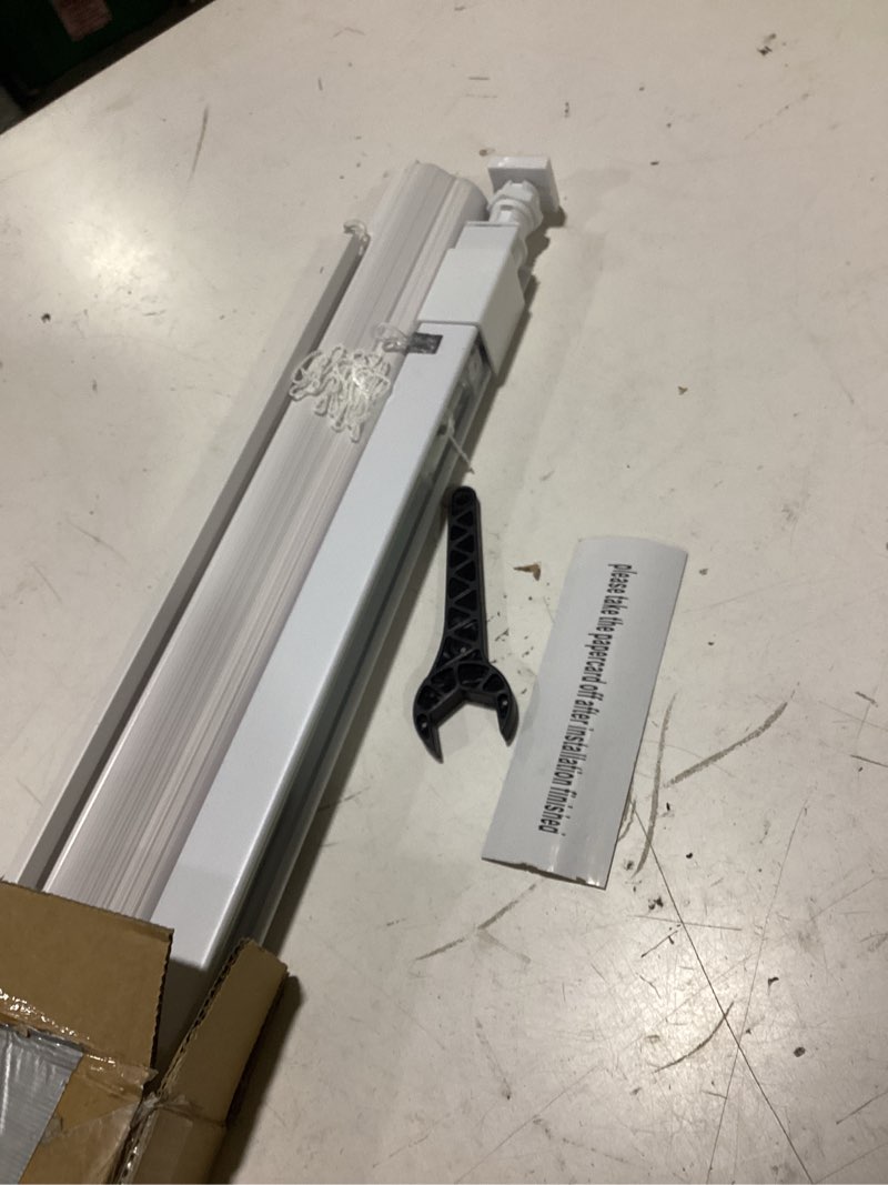 Condition photo showing Good Condition for lazblinds no tools no drill 1" vinyl mini blinds, cordless blinds for windows, light filtering horizontal window blinds & shades, 31" w x 36" h, white cordless-white 31" w × 36" h