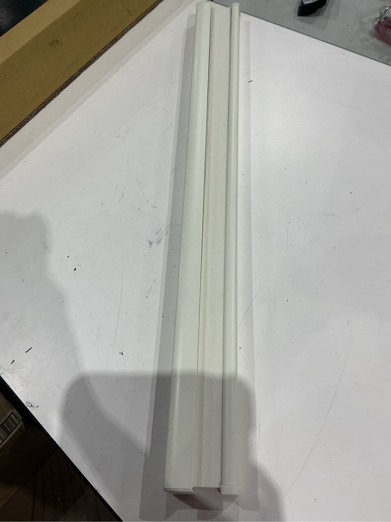 Condition photo showing As Is for radiance, cordless cellular shade, 48 inches width x 72 inches length, off white 48"w x 72"h off white