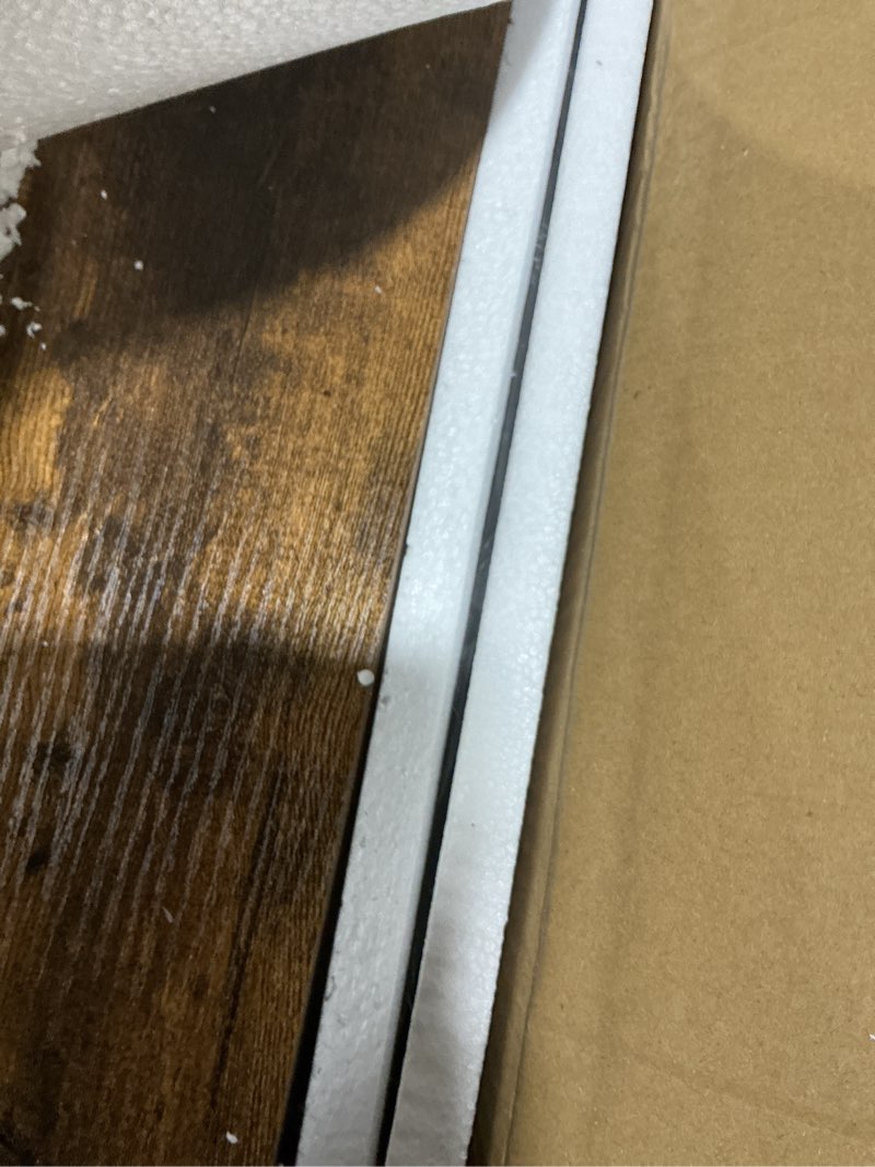 Condition photo showing Good Condition for Hadulcet TV Tray Tables, Laptop Stand for Couch, C Shaped End Table with Charging Station, Couch Tables That Slide Under, Bed Desk for Eating, Couch Desk for Laptop, Rustic Brown 28.5"