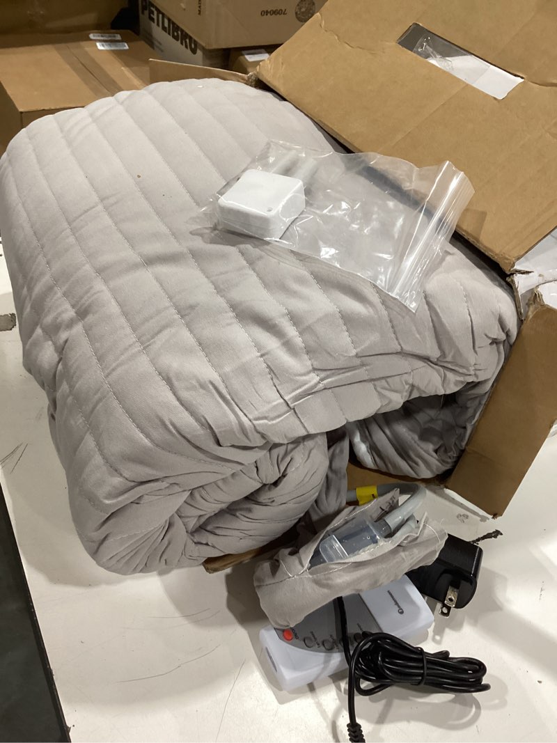 Condition photo showing Good Condition for adamson b10 gray bed cooling system - twin 75” l x 39” w - water bed cooler ideal for hot sleepers - 100% cotton mattress cooling bed pad for night sweats - 5-year assurance