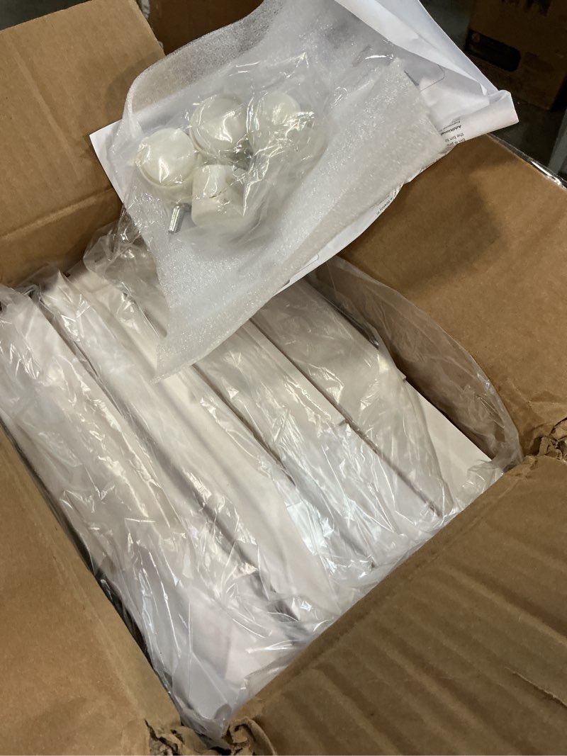 Condition photo showing New/Like New for 4 Tier Storage Bins with Lids, 23QT Stackable Closet Organizers and Storage with Wheels, Collapsible Storage Boxes, Foldable Plastic Storage Containers for Home,Office, Dorm Room-White White Tier 4