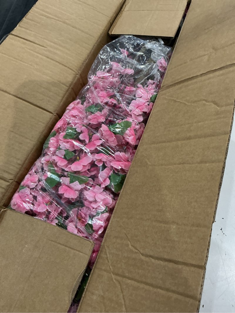 Condition photo showing Good Condition for zythrem 2 pack cherry blossom tree 5ft faux pink tree fake cherry blossoms silk plant with plastic moss pot artificial trees for home decor indoor living room entryway bedroom office sakura decor pinkii