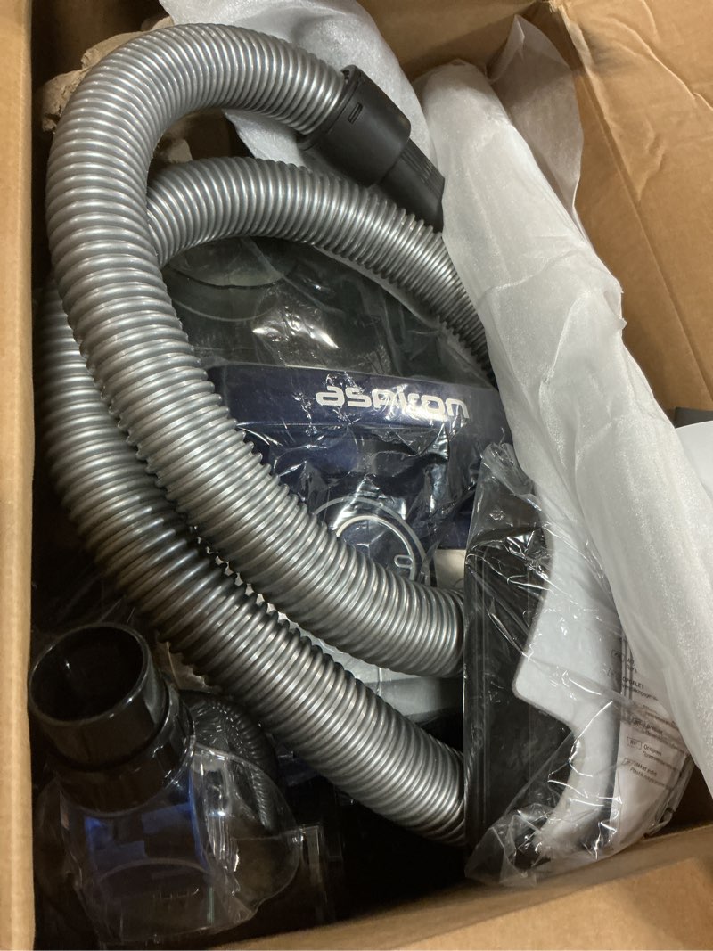 Condition photo showing Good Condition for aspiron canister vacuum cleaner, 40kpa bagless vacuum cleaners, 4qt large dust cup, double hepa filter, retractable cord, 1600w lightweight vacuum cleaner with 5 tools for hard floors, cobalt